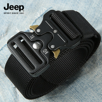 jeep Jeep cobra buckle function tactical belt belt Mens tide overalls extended canvas outdoor