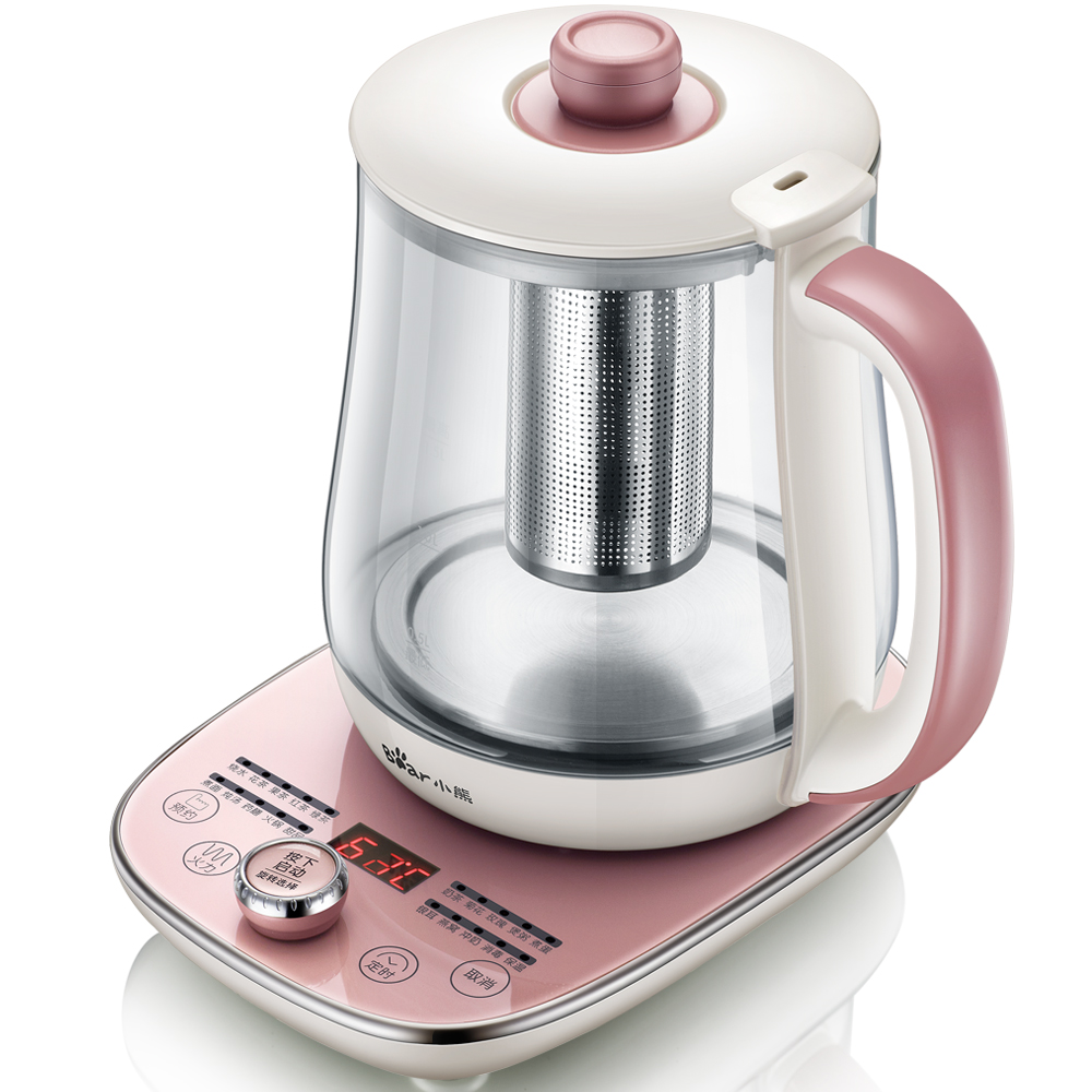 bear health pot automatic glass multi-function electric heating kettle health flower teapot mini tea maker insulation