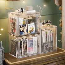 Transparent album card display rack disc rack disc cabinet collection box vinyl record protection box CD storage box