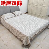100% pure natural linen mat enlarged and thickened 1 8 2 2 2 m double bed with air conditioning pillowcase folding