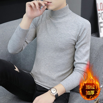 sweater men's bottoming knitwear sweater autumn winter korean style trendy long sleeve trendy brand striped top shirt handsome men clothing