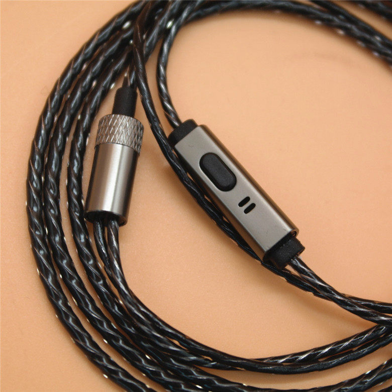 【耳机】diy入耳式mmcx口可插拔线控可拆卸带麦运动耳