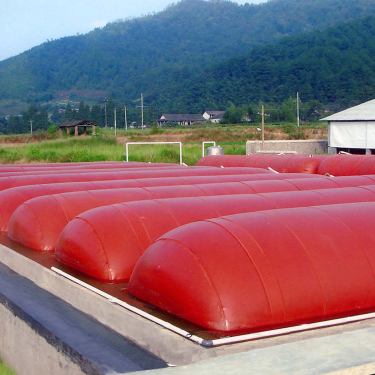 红泥工程储气袋沼气处理气囊生产养殖场软体沼气设备储气袋沼气池