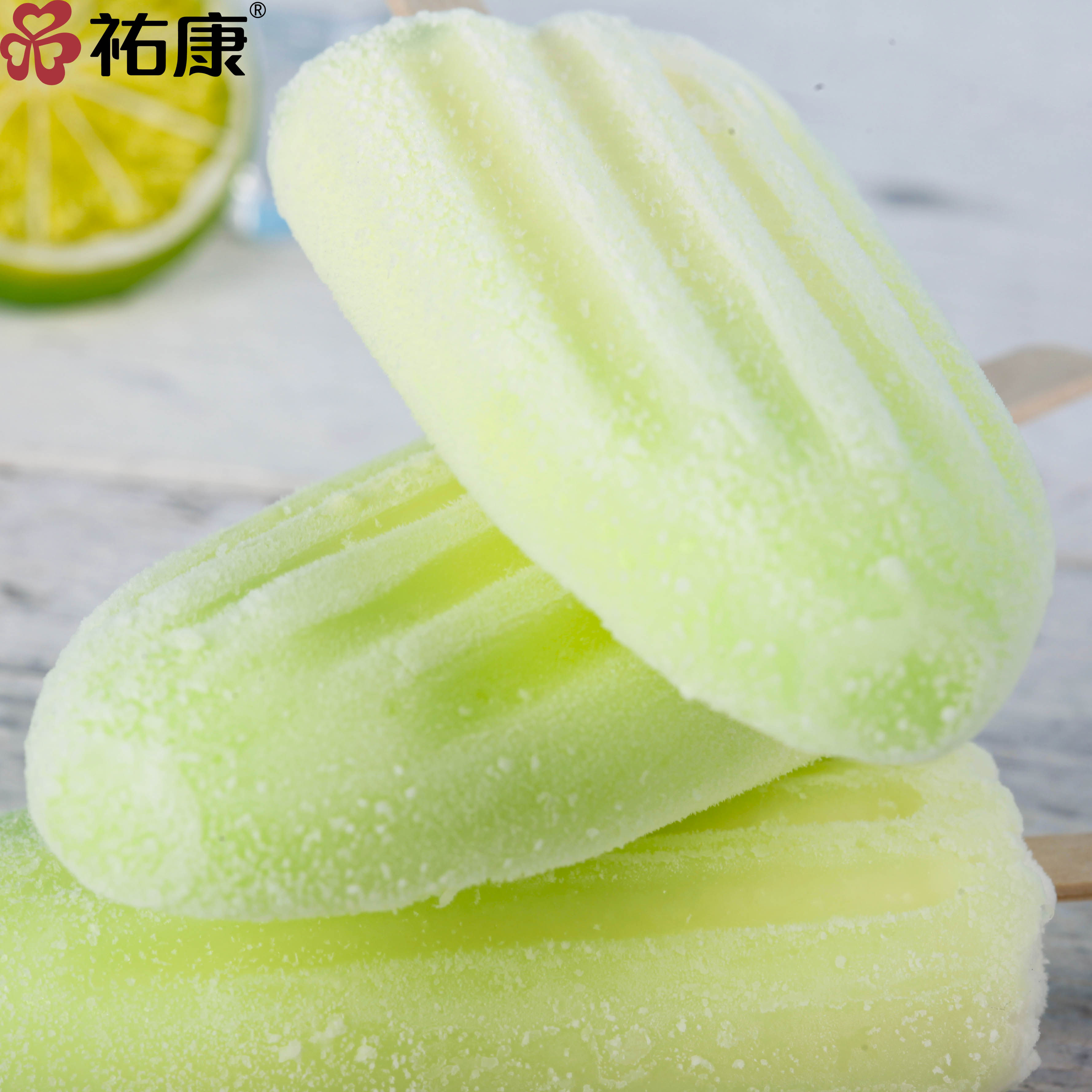 【折后约1.5元/支】青苹果夹心雪糕*40支冰棒冰棍雪糕冷饮批发