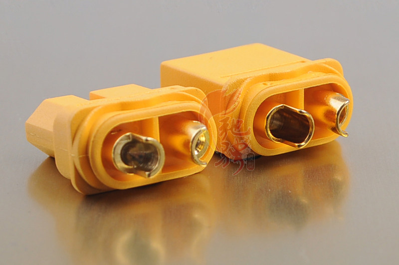 amass艾迈斯xt60插头带护套xt60连接器xt60升级版镀金插头