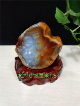 Carved Jade agate jade agate jade Buddha Yellow Dragon Jade chicken blood stone original stone ornaments Feng Shui Town House Collection gifts open strange stone