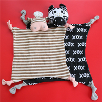 ins wind baby sleep appeasement towel monkey small rabbit doll 01-2-3 year old baby toy with entrance nibble
