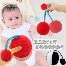 First baby baby vision enlightenment training color chasing after rocking bell ball 03-6 month newborns appeasement toy