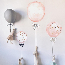 Nordic Ins Cute Balloon Wall Stickup Baby Room Wall Decoration Background Sticker paper Childrens Studios Furnishing Props