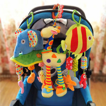 Baby stroller hanging windbell cart hanging bed Baby ride car reassuring toy car hanging bell dolls