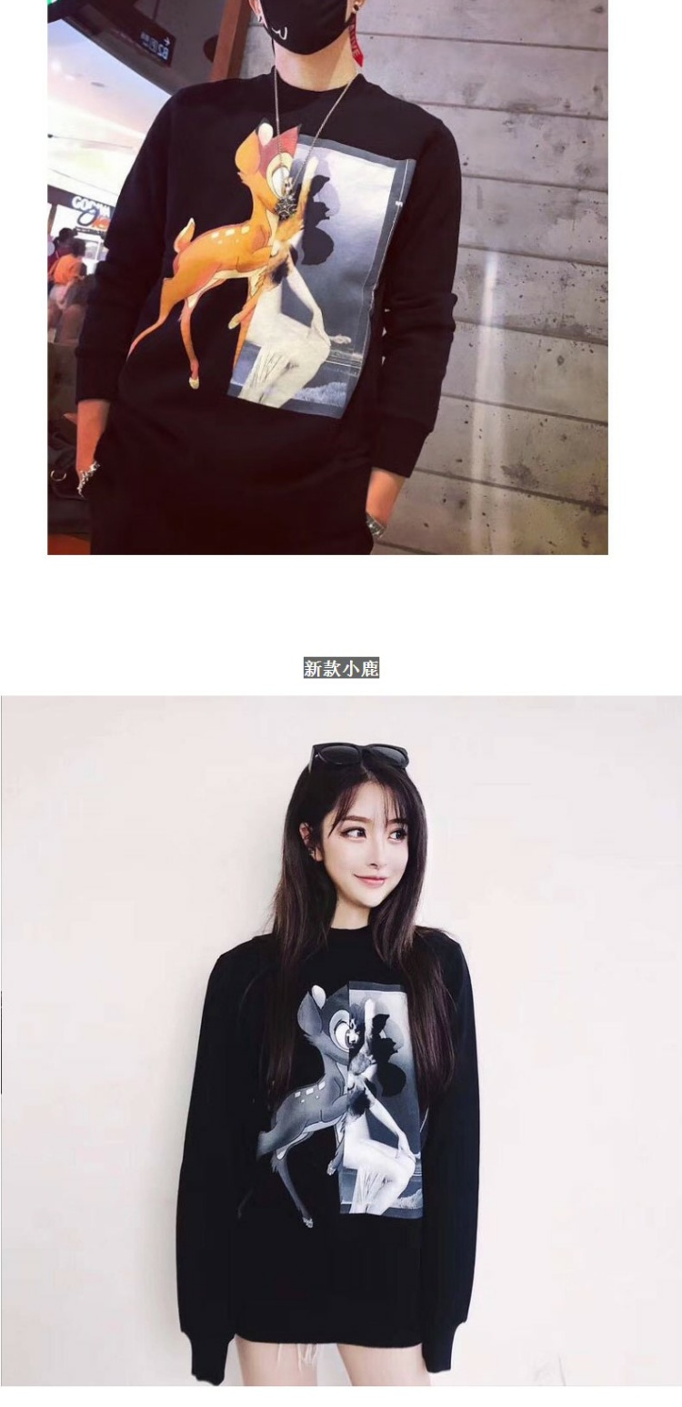 香港潮牌小鹿卫衣女潮ins2020新款秋冬男女情侣冬大码男明星同款商品详情图