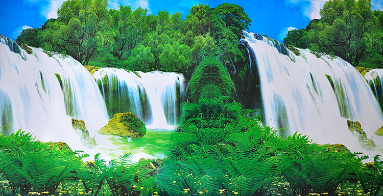 鱼缸背景图画纸高清图3d立体鱼缸装饰贴纸壁纸水族箱造景装饰贴画