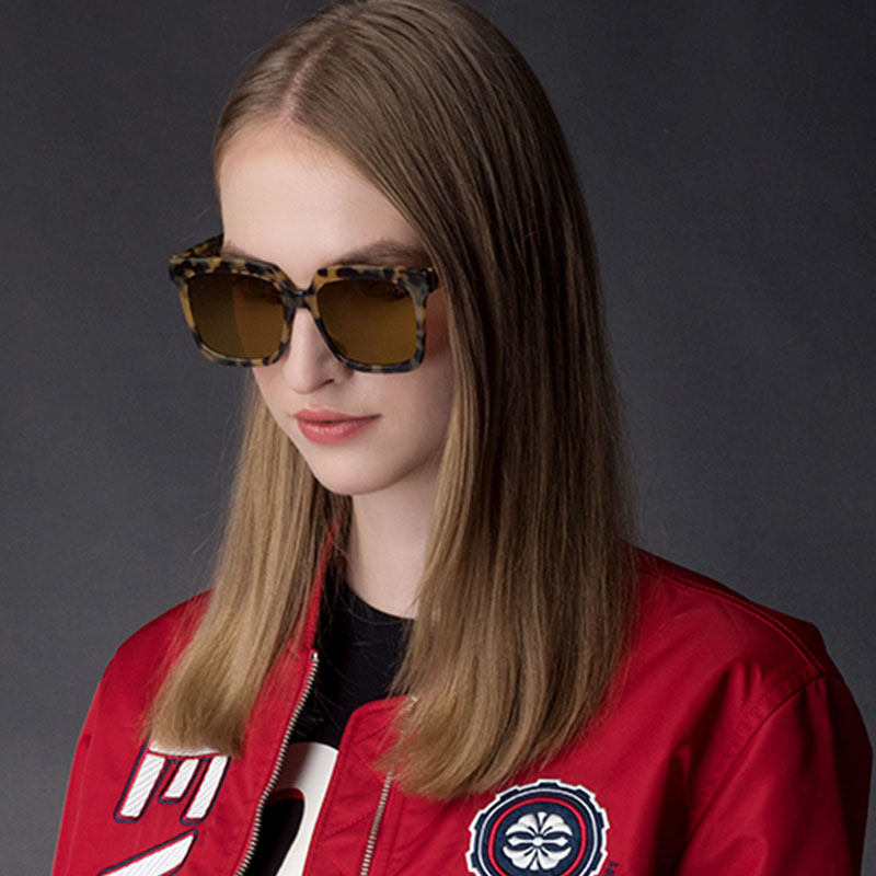 evisu惠美寿太阳镜男女时尚潮流方形板材遮阳镜全框墨镜眼镜 2044