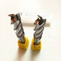 55 degrees extended straight shank CNC milling machine aluminum alloy tool D1D2D3D4D5D6D8 three-edged black steel end mill