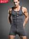 onesie vest 백인 남성의 편안한 통기성 면화 잠옷과 바지 홈 옷 버튼 피트니스 바닥 형성 바닥 셔츠 onesie vest 백인 남성의 편안한 통기성 면화 잠옷과 바지 홈 옷 버튼 피트니스 바닥 형성 바닥 셔츠