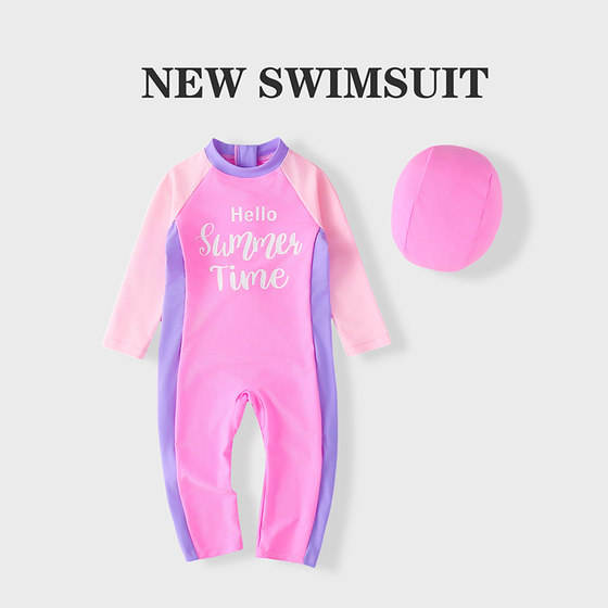 Girls swimsuits, long-sleeved one-piece quick-drying sun protection swimsuits, girls, baby vacation, hot spring beach swimsuits, children
Girls swimsuits, long-sleeved one-piece quick-drying sun protection swimsuits, girls, baby vacation, hot spring beach swimsuits, children