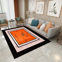 Ins Nordic carpet modern simple geometric abstract living room bedroom bedside household geometric pattern carpet mat