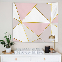 Geometric tapestry tapestry ins background cloth Nordic bedroom room dormitory bedside decoration landscape net red photo wall