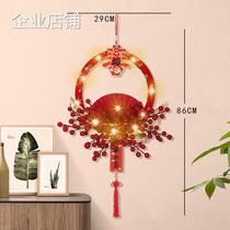 2 with 02 decoration 2 Tiger Year decoration Dan Chinese New year home living room door New hanging Yuan Fu character hanging Spring Festival scene cloth