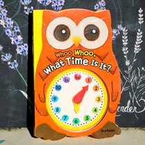 Owl clock book Cognitive time Toggle hands according to the corresponding time English voice time
