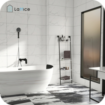 Nordic jazz white toilet tile simple modern kitchen glazed wall tile toilet non-slip floor tiles 300x600