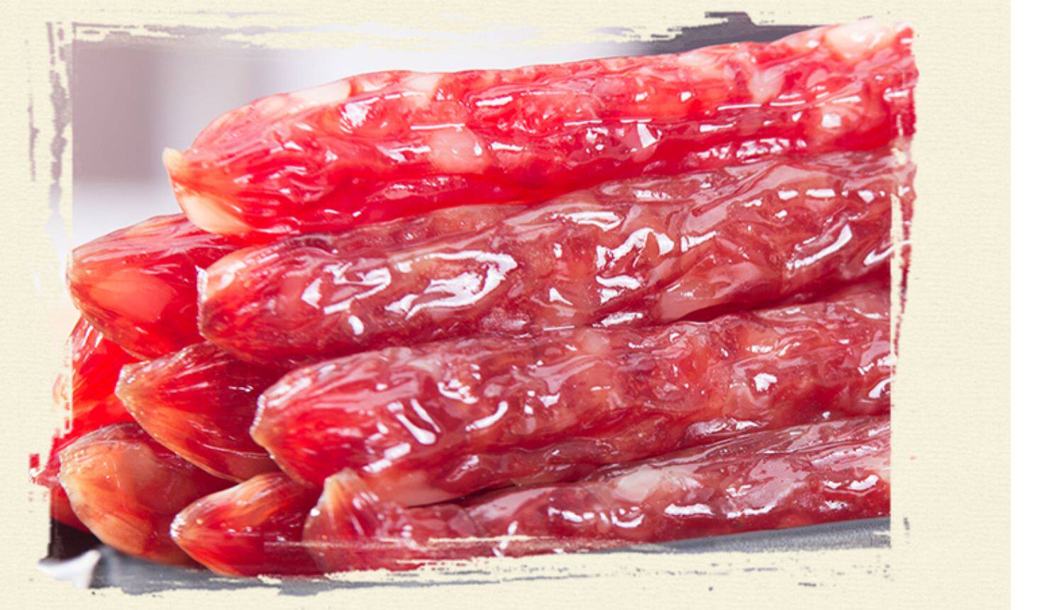 广州酒家顺意腊肠400g2袋风干腊味广味酒肠广东秋之风广式甜香肠