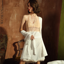 WOMEN SECRET SATIN SUSPENDER NIGHT DRESS TWO-piece SUIT SILK PAJAMAS WOMENs SUMMER PRIVATE SEXY summer