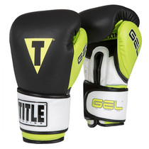 TITLE GEL INTENSE V2T BAG GLOVES GEL GENUINE LEATHER FIST BOXING GLOVES