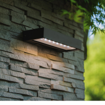 ume outdoor solar non-wiring wall lamp balcony aisle Villa led light modern outdoor garden light with remote control