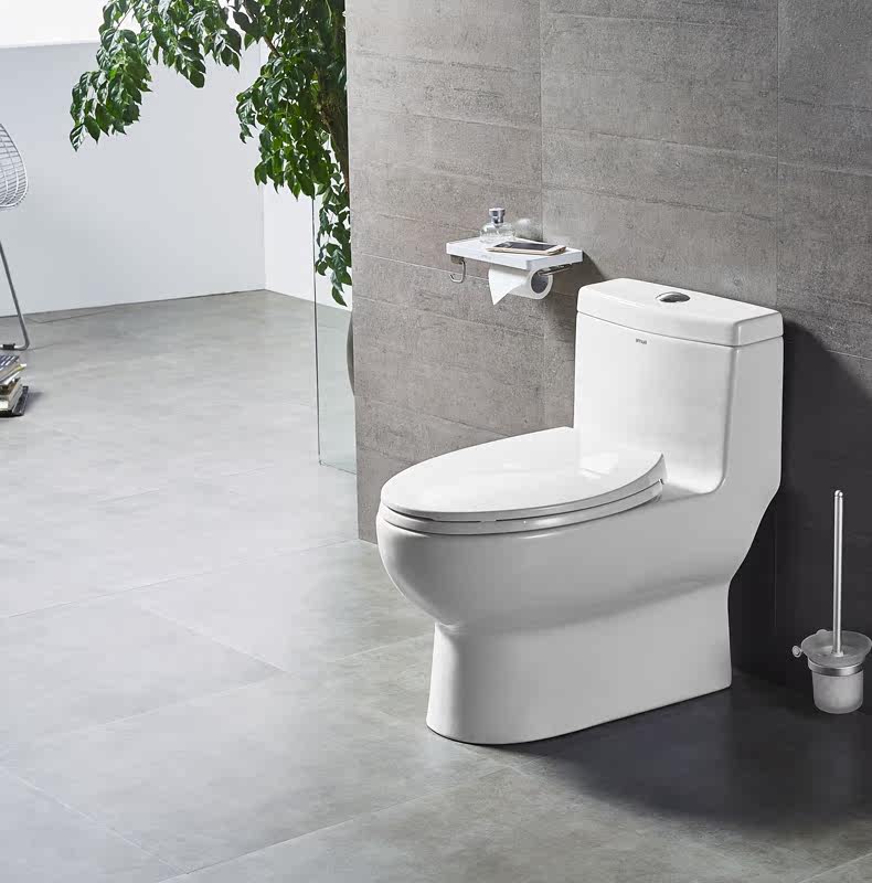 安华卫浴坐便器马桶家用卫生间节水防臭坐厕座便器虹吸式ab13011_7折