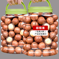 New macadamia nuts 500g milk-flavored canned nut snacks delicious snacks roasted seeds and nuts large particles bagged summer fruit