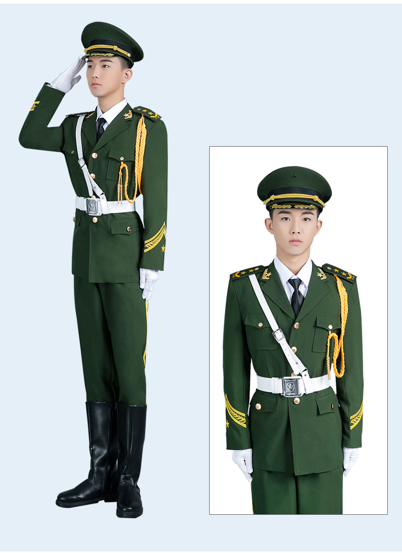 军装演出服国旗班服装中学生升旗手服装国旗护卫队三军仪仗队礼服