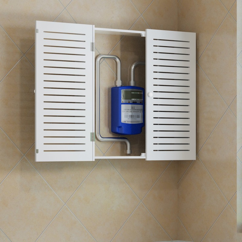 顺迈天然气表遮挡箱厨房卫生间家用防水热水器煤气表装饰箱免打孔