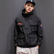 American overalls men's hooded trend baseball uniform spring and autumn models men's bomber jacket tide brand spring American overalls men's hooded trend baseball uniform spring and autumn models men's bomber jacket tide brand spring