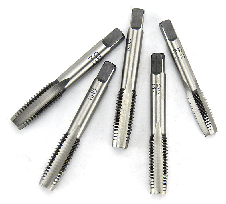 上海三圈手用丝锥 丝攻m2m8m10m6上刃细牙攻牙攻丝工具手动功丝