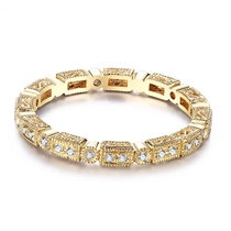 18K gold full diamond ring diamond ring female retro full diamond ring ring can be customized platinum gold rose gold