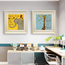 Childrens room bedroom decoration painting hanging painting living room wall bedside boy room American cartoon wall painting Girl mural