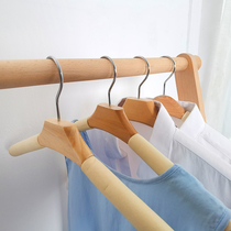(Shop hanger corresponding to gift) solid wood hanger hanger clothing stand