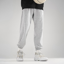 UZIS no side seam trousers spring and autumn mens American training running toe pants loose casual basketball knitted pants