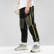 UZIS retro wave trousers spring and autumn men loose fitness training basketball pants trend sports pants