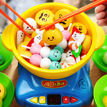 Childrens steam to eat and cook small hot pot toy big Le bucket simulation male and female children and girls barbecue kitchen set for home