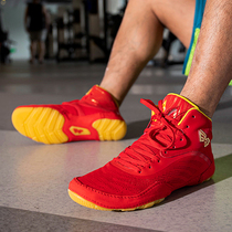 Professional wrestling shoes mens boxing training shoes fighting Sanda fighting shoes womens fitness national team competition sports wrestling shoes