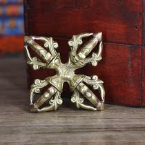 Cross Vajra Nepal handmade pure copper tantric instruments