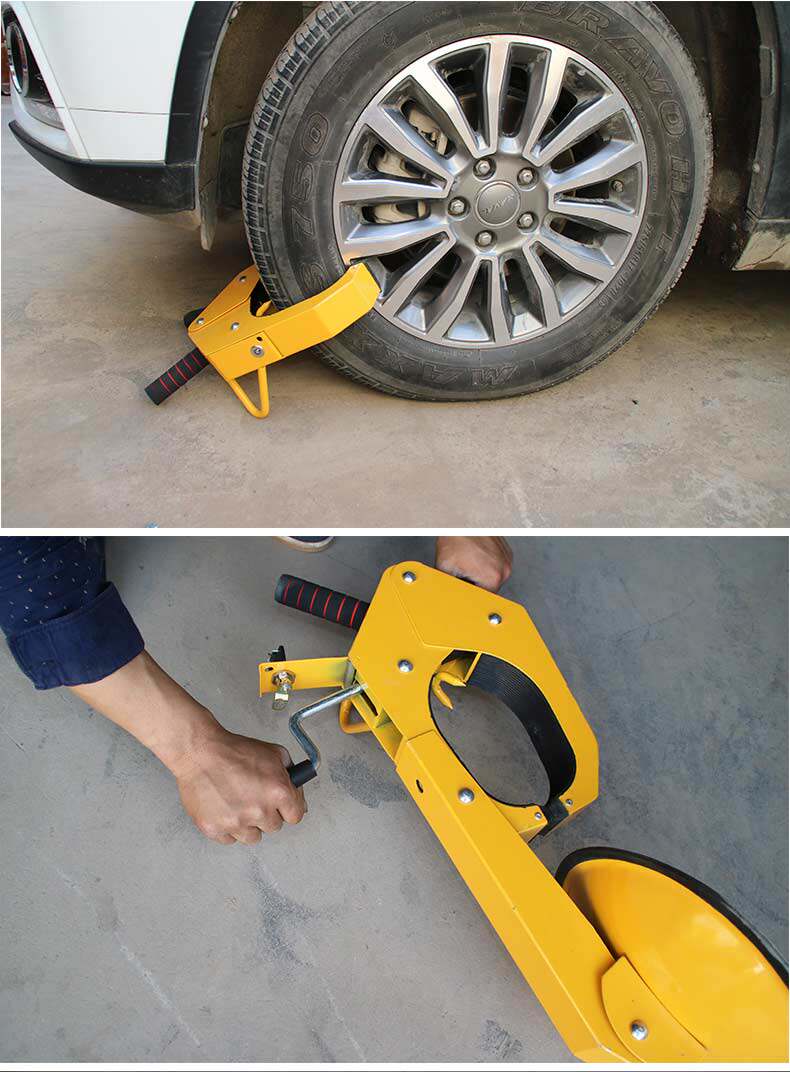 锁车器车轮锁汽车锁轮胎锁汽车轮胎锁防盗车锁小轿车吸盘式通用