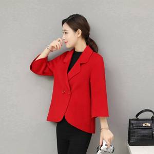短款毛呢外套女2020新款秋冬韩版修身大码女装收腰小个子呢子大衣