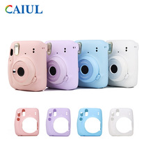 Polaroid mini11 camera jelly sleeve macaron pure color protects soft shell fitting casing color silicone sleeve