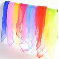 Dancing special silk scarves for dancing girls show gauze classical dance props elegant new small square scarf