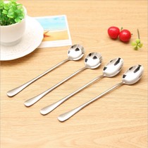 Kitchen Creative Stainless Steel Long Handle Spoon Ice Spoon Office Coffee Spoon Stirring Spoon Long Soup Spoon