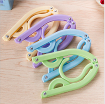Travel Portable Plastic Hanger Travel Easy Folding Clothes Hanger Plastic Clothes Hanger Without Mark