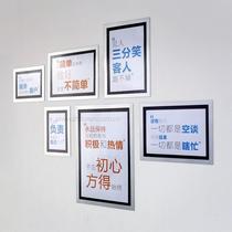 Window bulletin board Office publicity window posting safety A4 double-sided elevator advertising information publicity bar